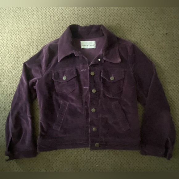 Purple Diab’less cropped corduroy jacket - Picture 2 of 6